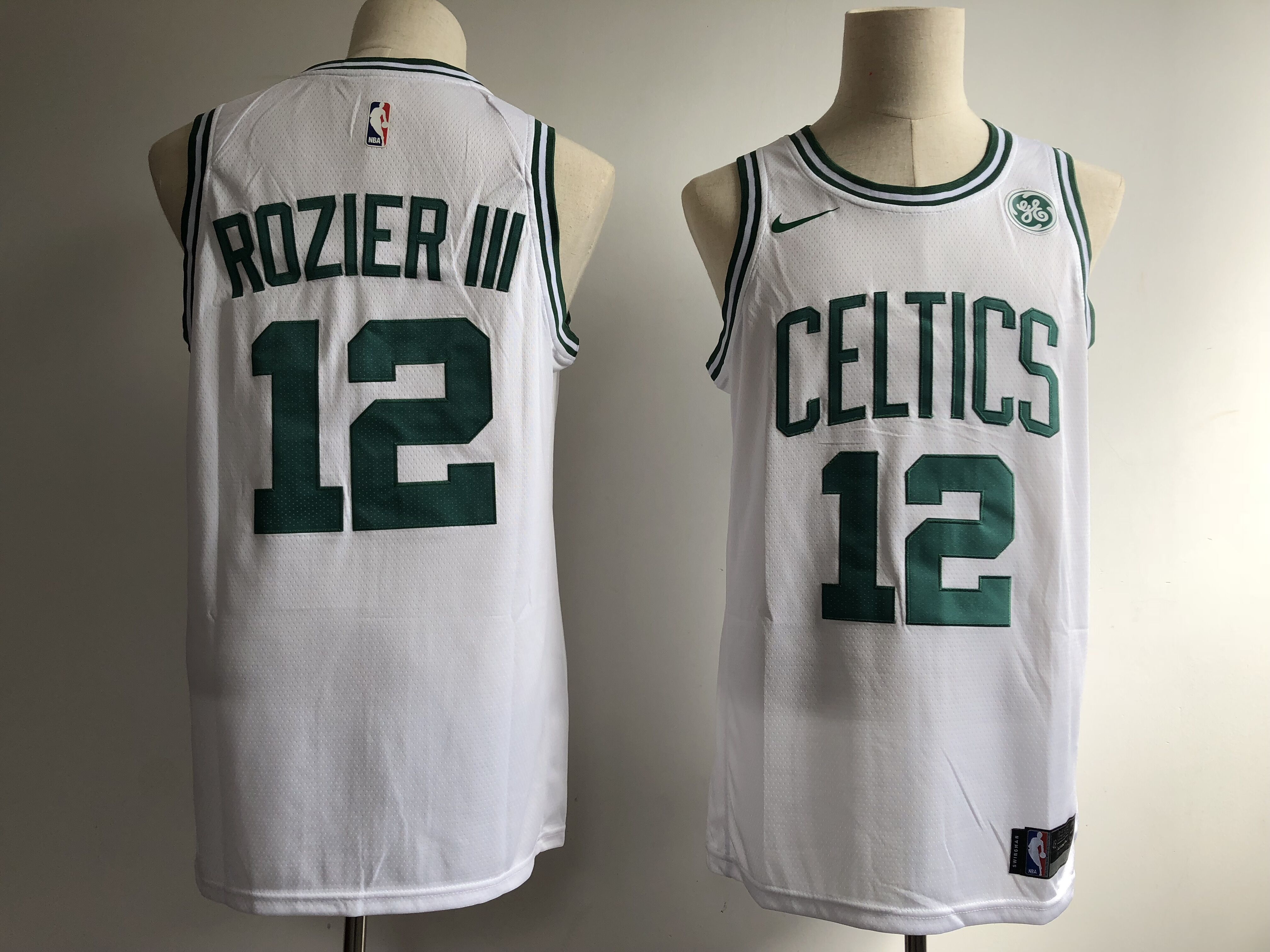 Men Boston Celtics #12 Rozieriii White Game Nike NBA Jerseys
